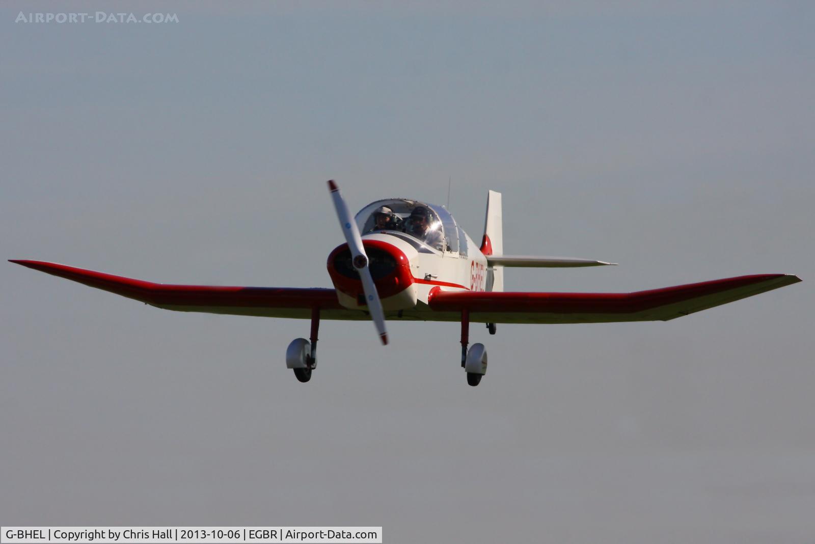 G-BHEL, 1957 SAN Jodel D-117 C/N 735, at Breighton's Pre Hibernation Fly-in, 2013
