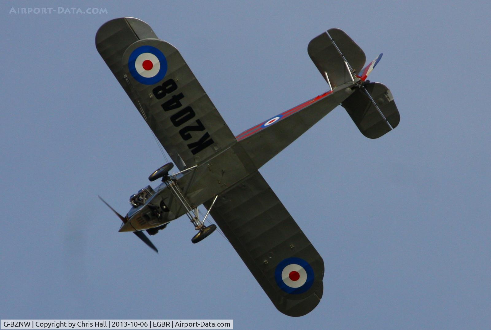 G-BZNW, 2003 Isaacs Fury II C/N PFA 011-13402, at Breighton's Pre Hibernation Fly-in, 2013