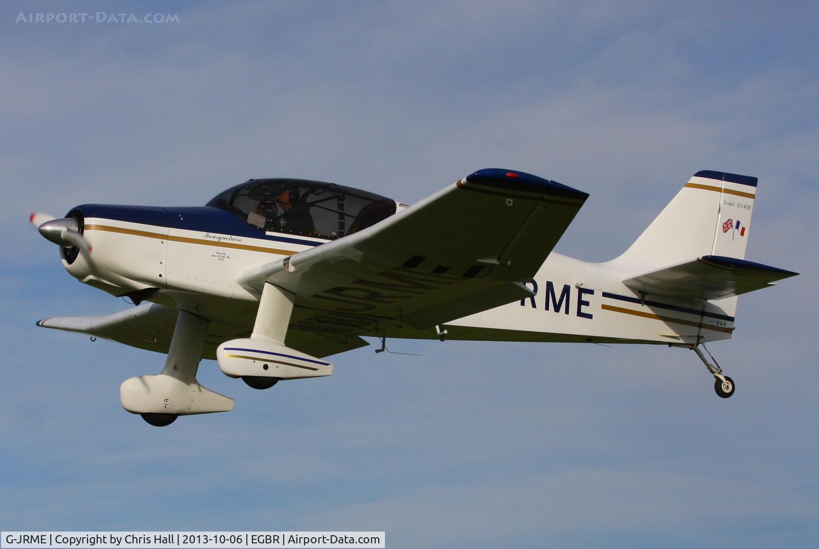 G-JRME, 2009 Jodel D-140E Mousquetaire IV C/N 444/PFA 251-13155, at Breighton's Pre Hibernation Fly-in, 2013