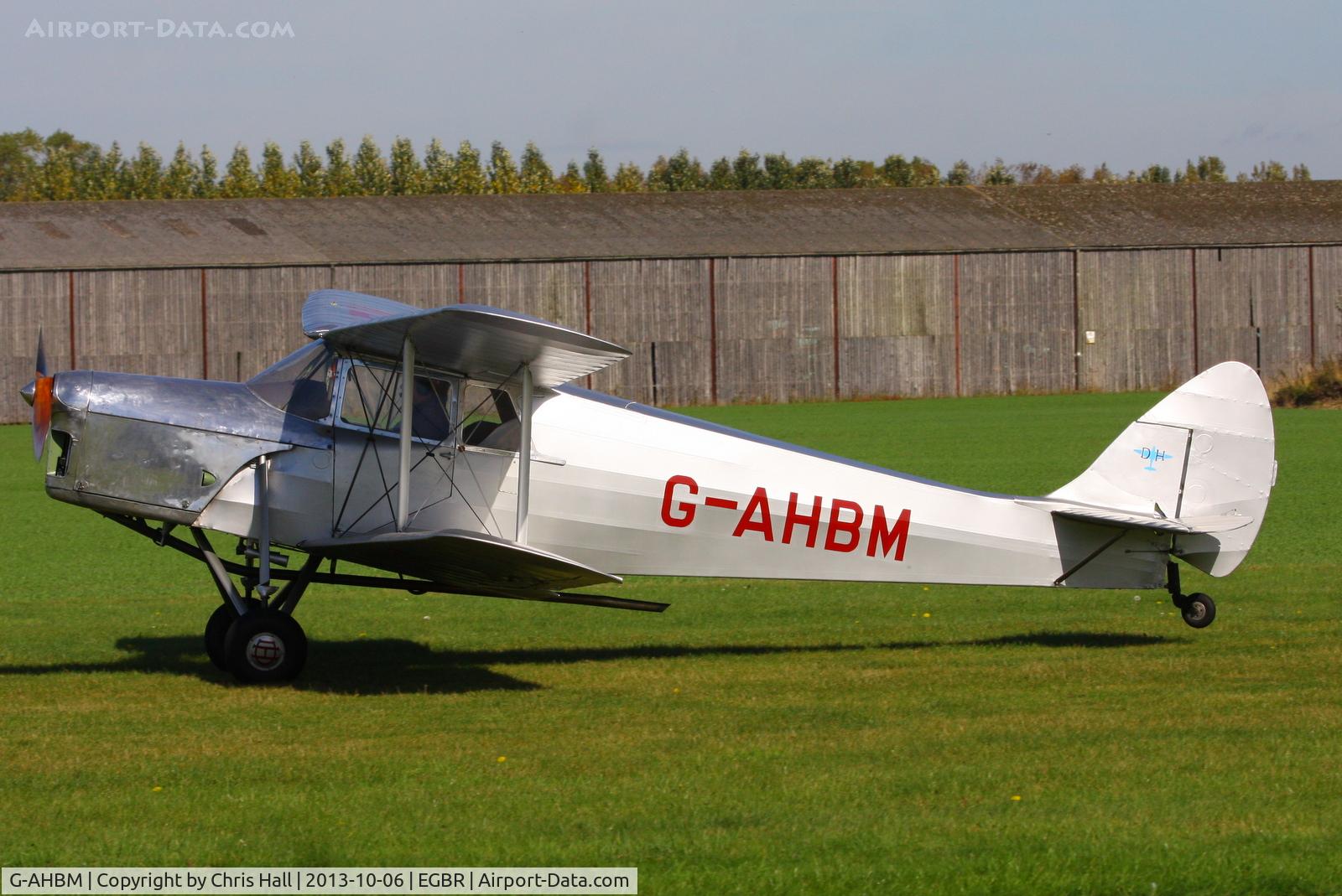 G-AHBM, 1935 De Havilland DH.87B Hornet Moth C/N 8126, at Breighton's Pre Hibernation Fly-in, 2013