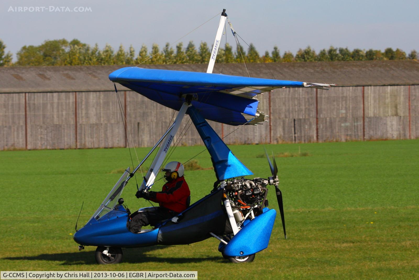 G-CCMS, 2003 Mainair Pegasus Quik C/N 7997, at Breighton's Pre Hibernation Fly-in, 2013