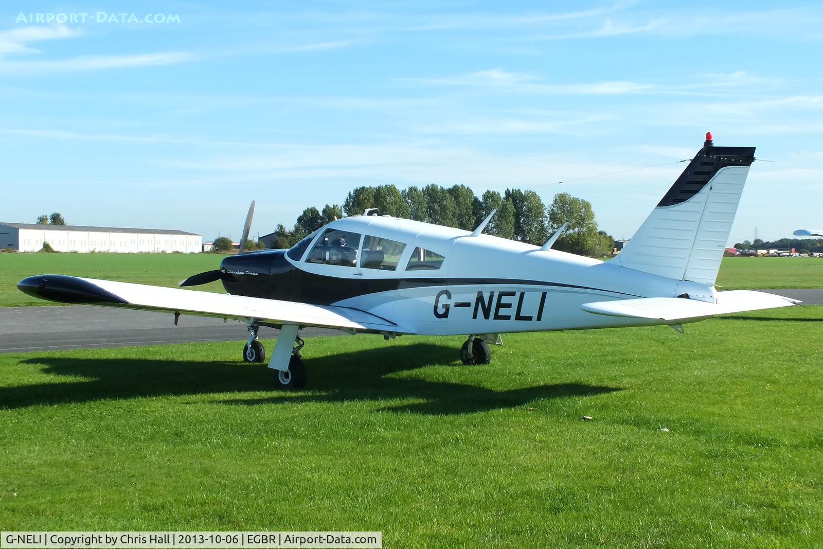G-NELI, 1968 Piper PA-28R-180 Cherokee Arrow C/N 28R-31011, at Breighton's Pre Hibernation Fly-in, 2013