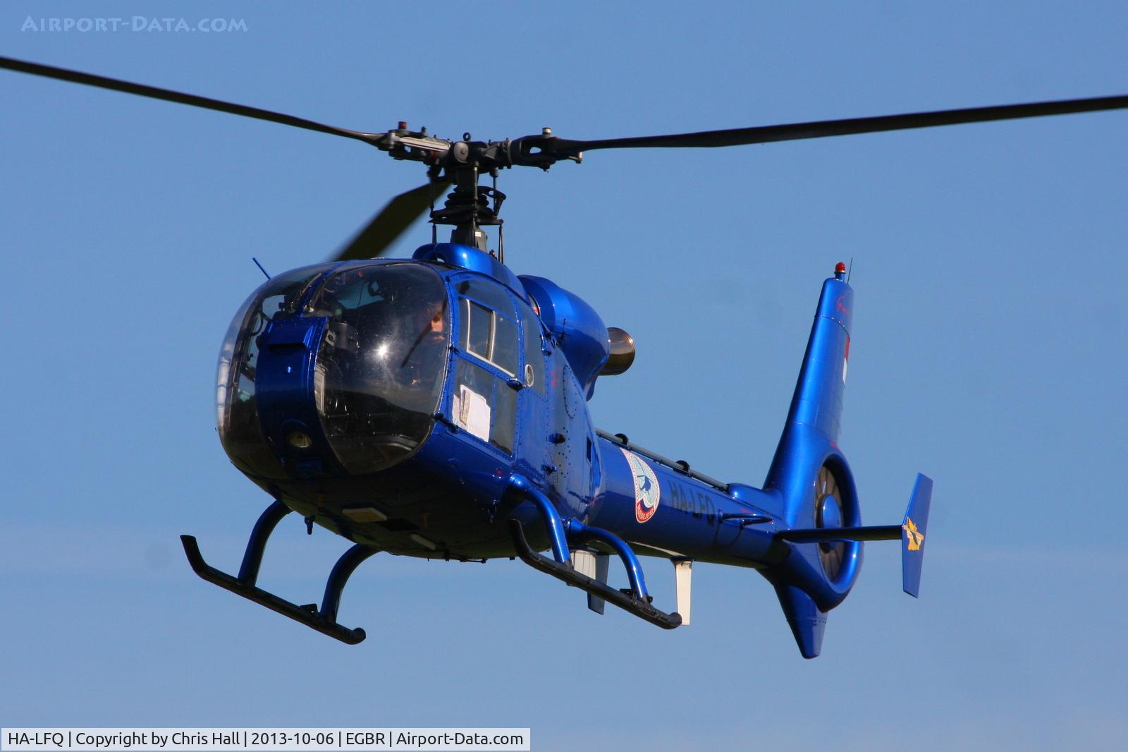 HA-LFQ, 1980 Aerospatiale SA-342L Gazelle C/N 1854, at Breighton's Pre Hibernation Fly-in, 2013