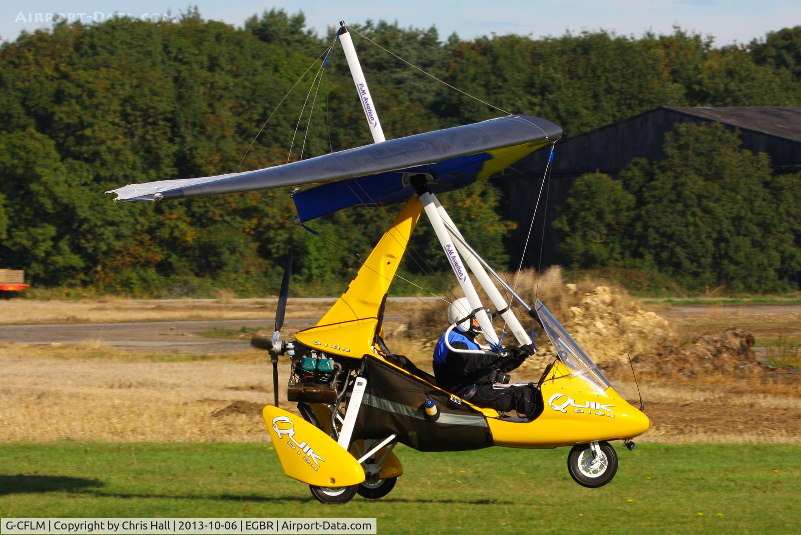 G-CFLM, 2008 Mainair Pegasus Quik C/N 8399, at Breighton's Pre Hibernation Fly-in, 2013