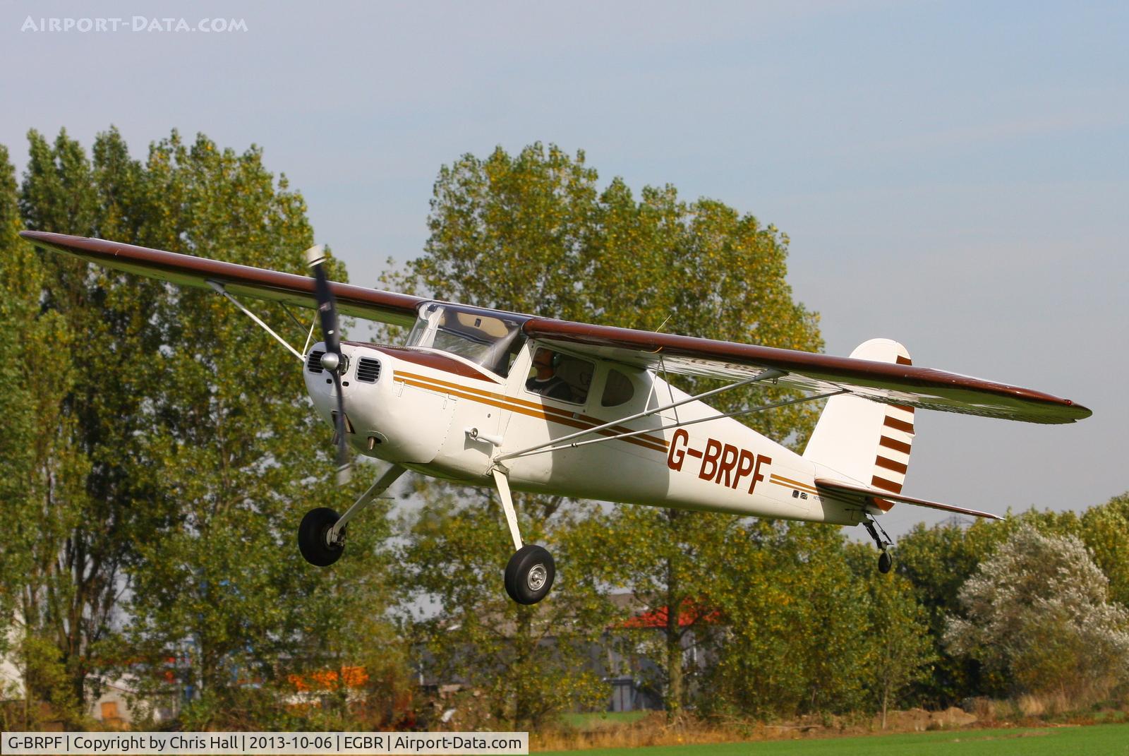 G-BRPF, 1946 Cessna 120 C/N 9902, at Breighton's Pre Hibernation Fly-in, 2013