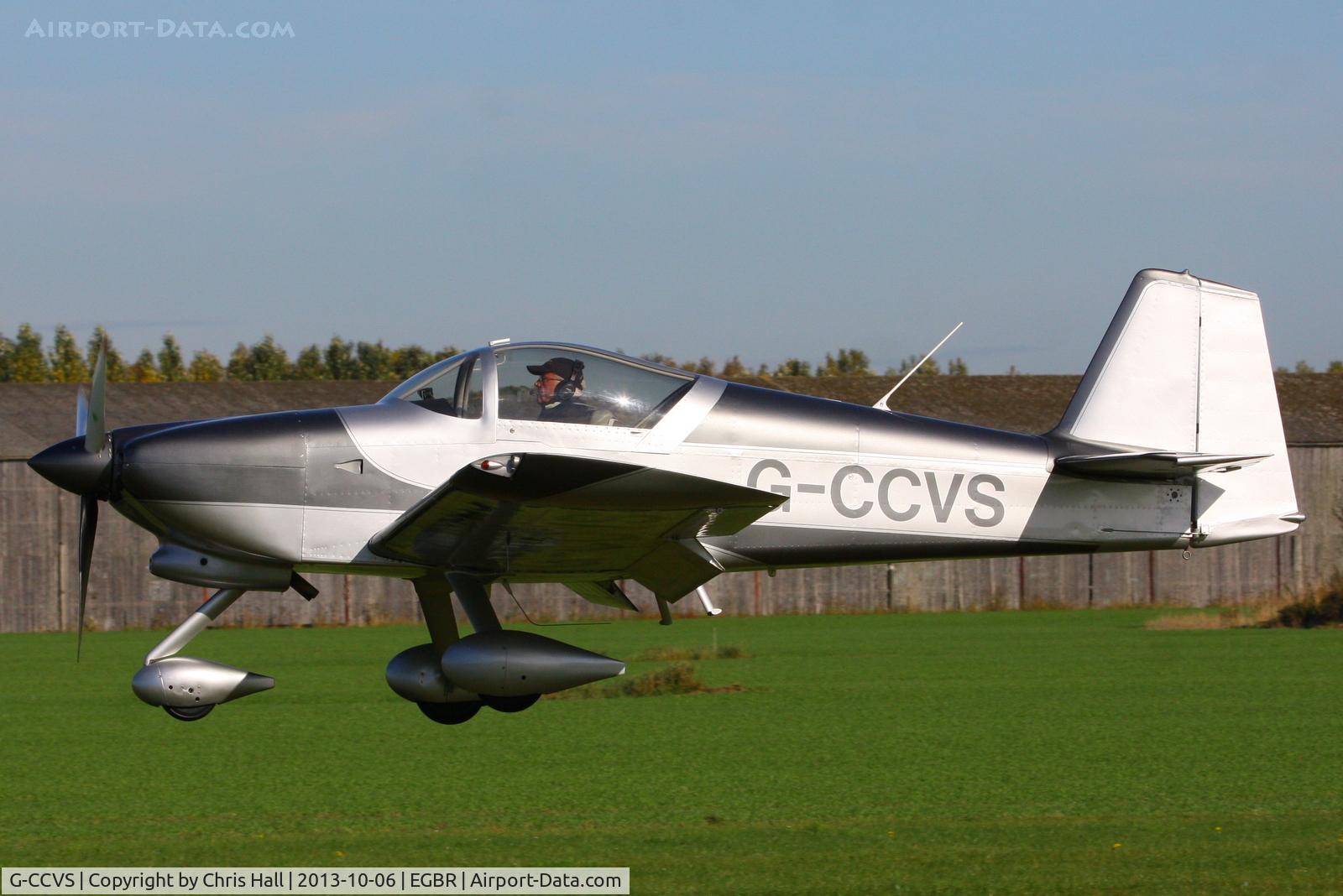 G-CCVS, 2010 Vans RV-6A C/N PFA 181A-13413, at Breighton's Pre Hibernation Fly-in, 2013