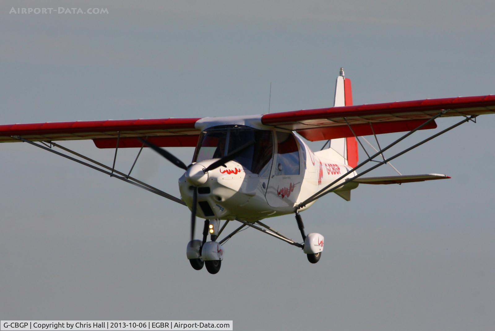 G-CBGP, 2001 Comco Ikarus C42 FB UK C/N PFA 322-13741, at Breighton's Pre Hibernation Fly-in, 2013
