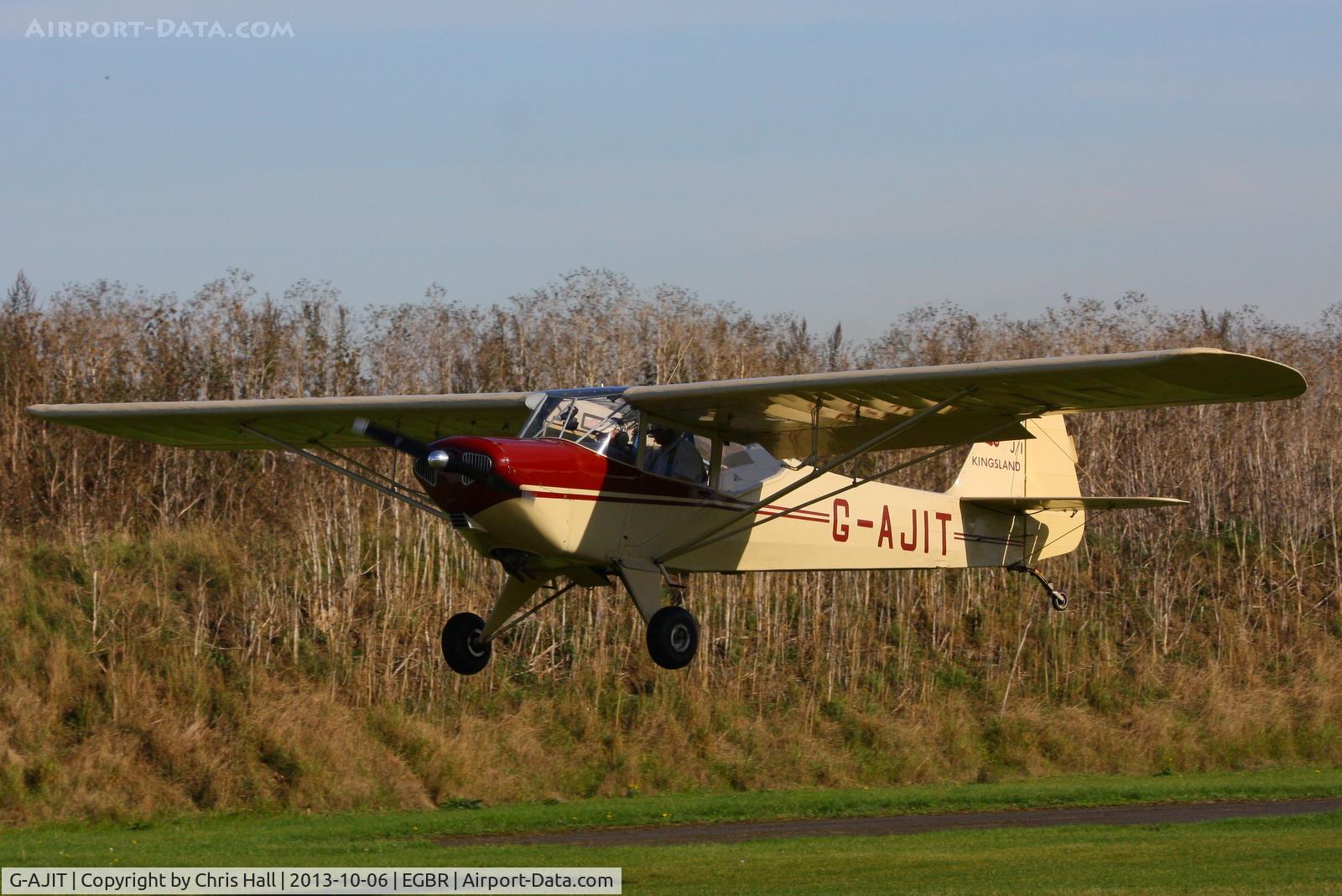 G-AJIT, 1946 Auster J-1 Kingsland C/N 2337, at Breighton's Pre Hibernation Fly-in, 2013