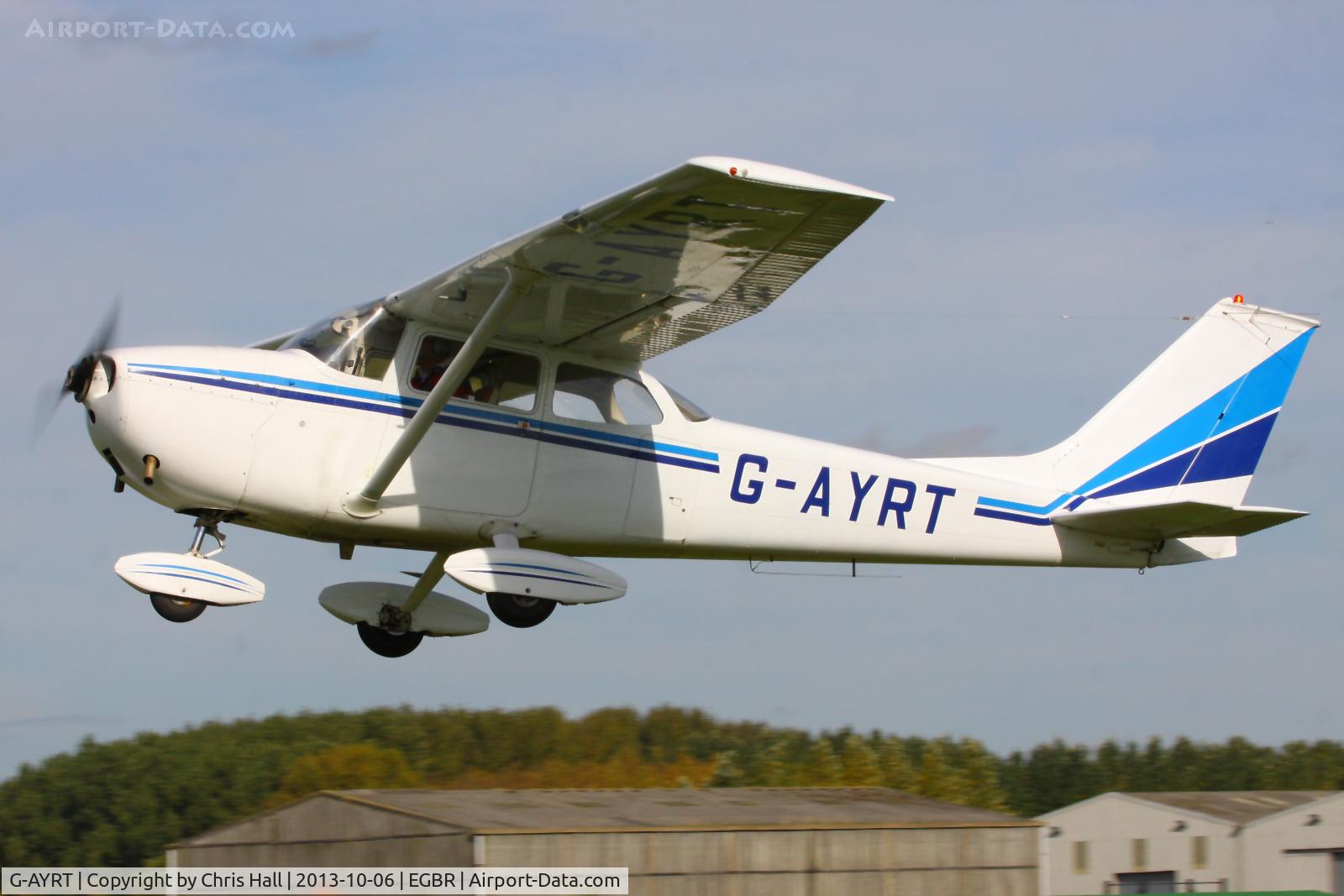 G-AYRT, 1971 Reims F172K Skyhawk C/N 0777, at Breighton's Pre Hibernation Fly-in, 2013
