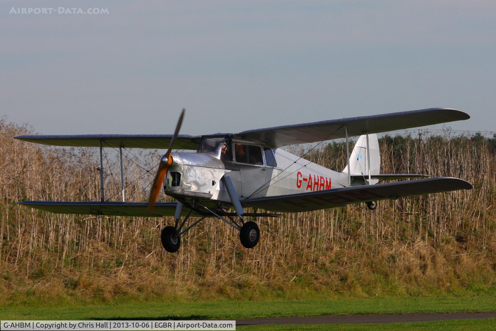 G-AHBM, 1935 De Havilland DH.87B Hornet Moth C/N 8126, at Breighton's Pre Hibernation Fly-in, 2013