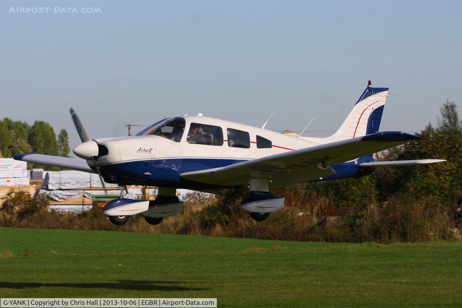 G-YANK, 1979 Piper PA-28-181 Cherokee Archer II C/N 28-8090163, at Breighton's Pre Hibernation Fly-in, 2013