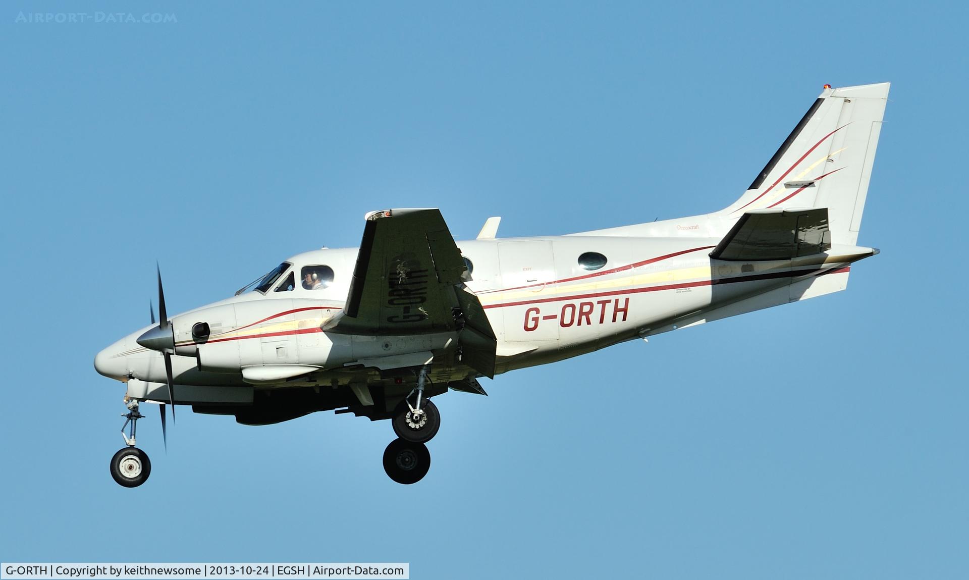 G-ORTH, 1975 Beech E90 King Air C/N LW-136, Return visitor !