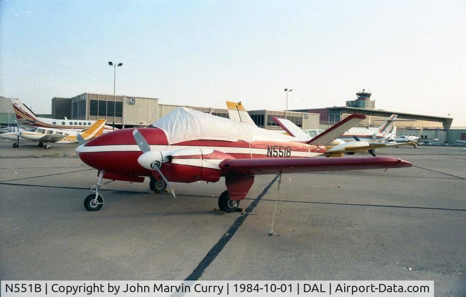 N551B, 1948 Bay Aviation SUPER V C/N SV113-D-1569, Love Field, Dallas, Texas 1984