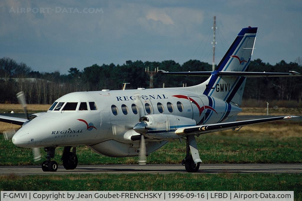 F-GMVI, 1992 British Aerospace BAe-3212 Jetstream Super 31 C/N 980, Régional Airlines to runway 05