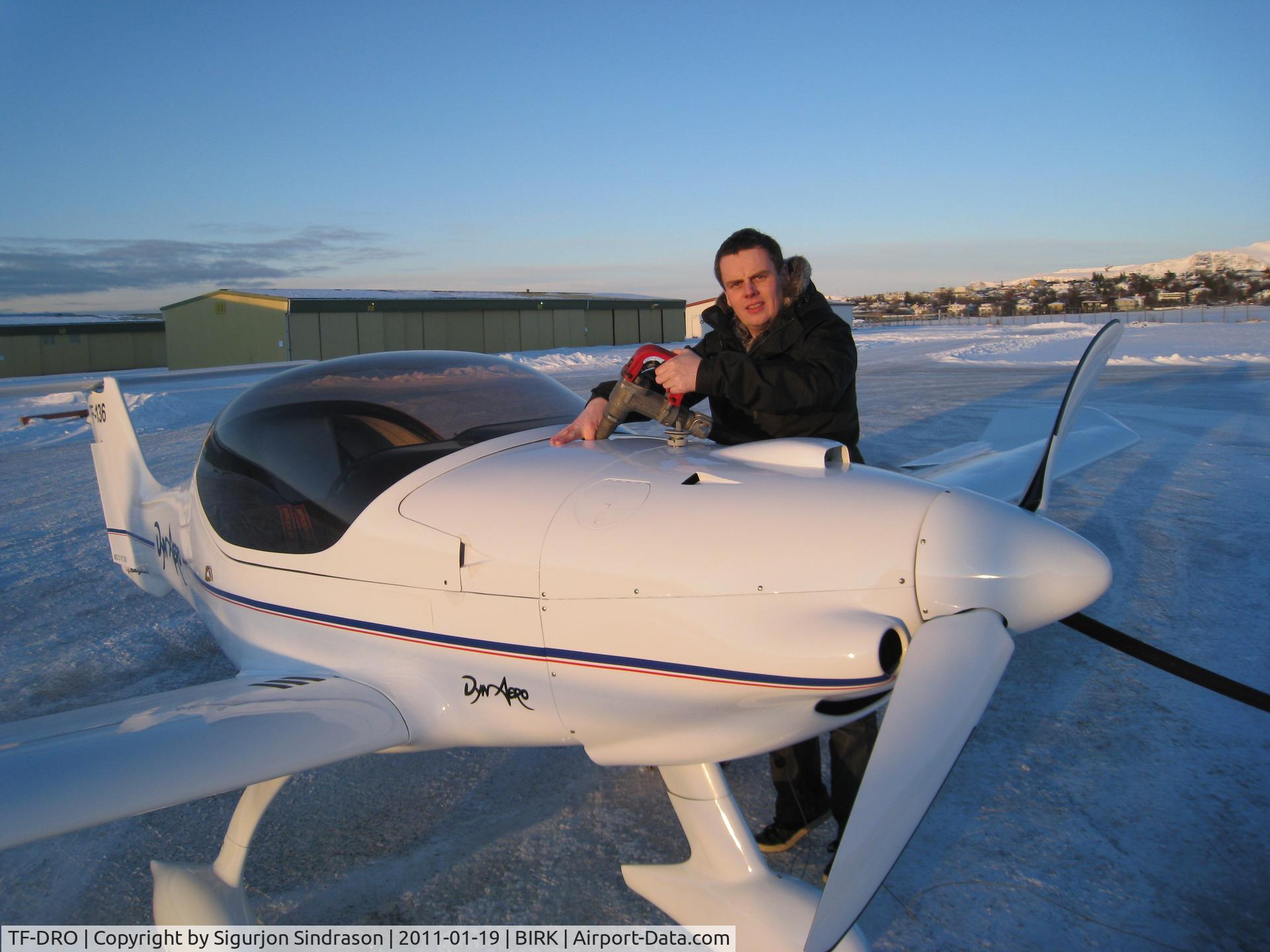 TF-DRO, 2007 Dyn'Aero MCR01 C/N 359, At Reykjavik Airport (BIRK) at winter