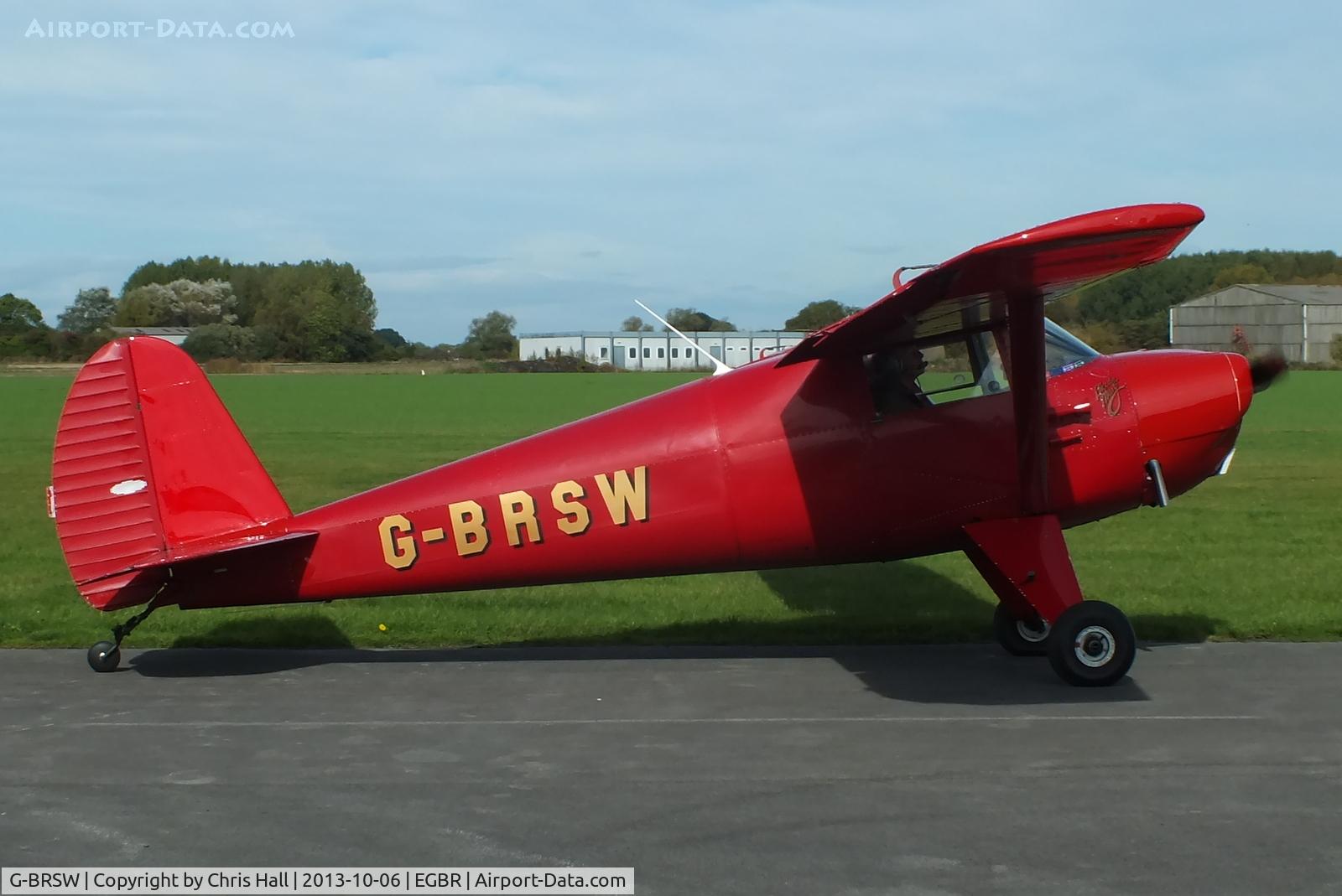 G-BRSW, 1946 Luscombe 8A C/N 3249, at Breighton's Pre Hibernation Fly-in, 2013