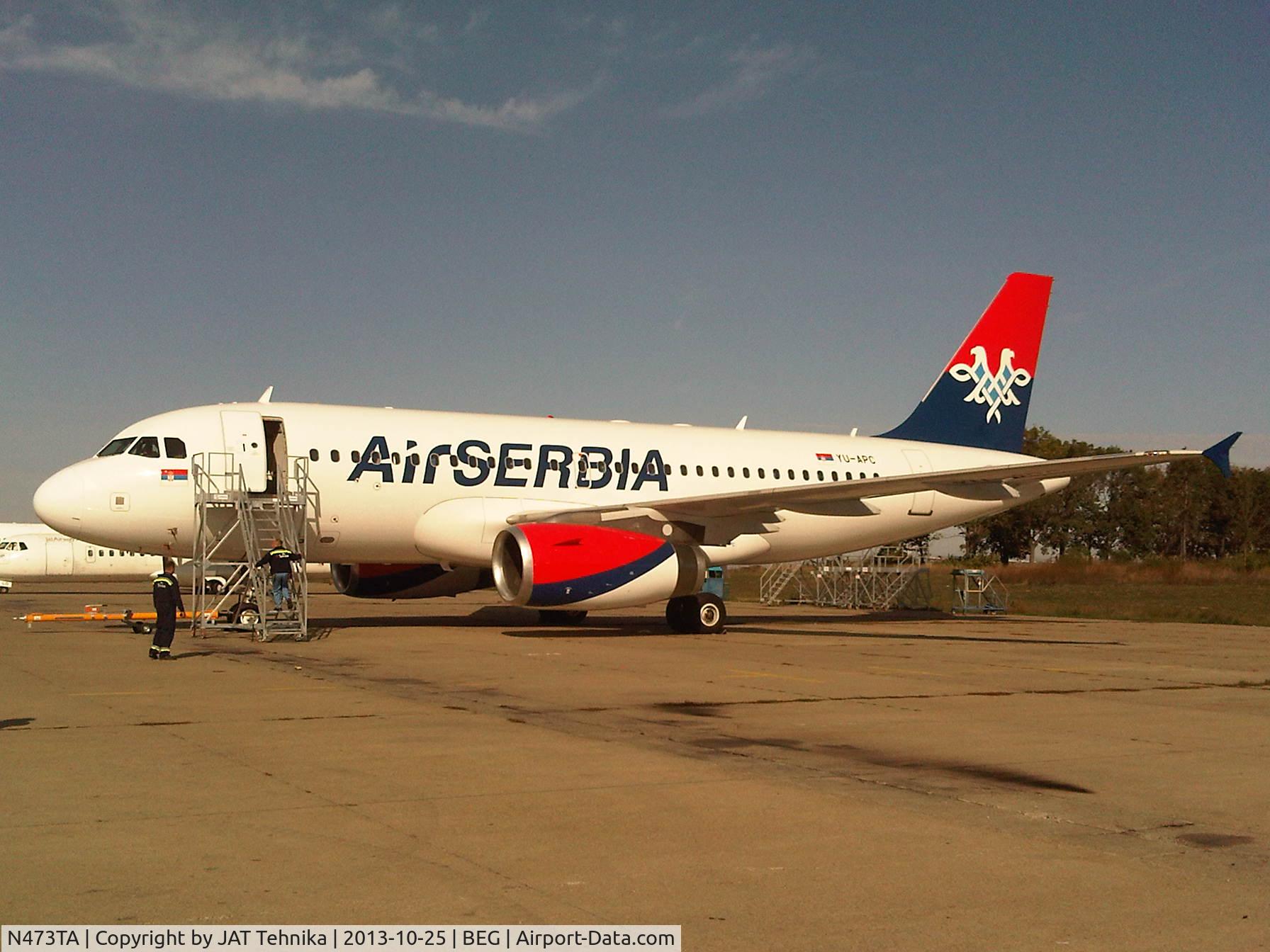 N473TA, 1999 Airbus A319-132 C/N 1140, AIR SERBIA - Previously JAT Airways was recently bought by ETIHAD Airways... This is their first out of ten plaines to be delivered to Belgrade