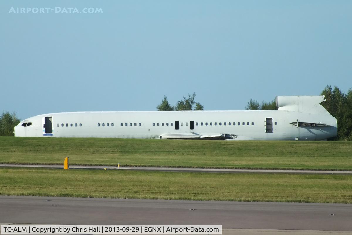 TC-ALM, 1971 Boeing 727-230 C/N 20431, Boeing 727-230 used for fire training at East Midlands Airport