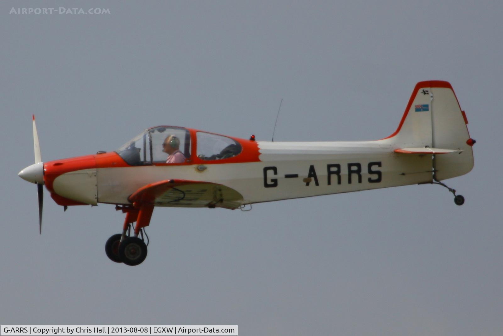 G-ARRS, 1958 Piel CP-301A Emeraude C/N 226, on approach into RAF Waddington