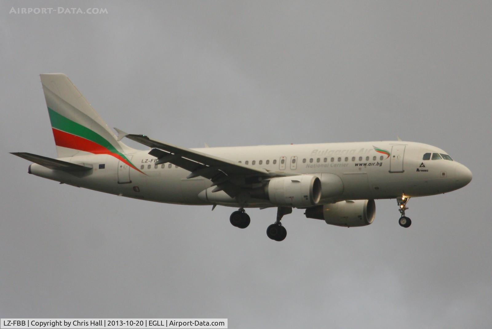 LZ-FBB, 2007 Airbus A319-112 C/N 3309, Bulgaria Air