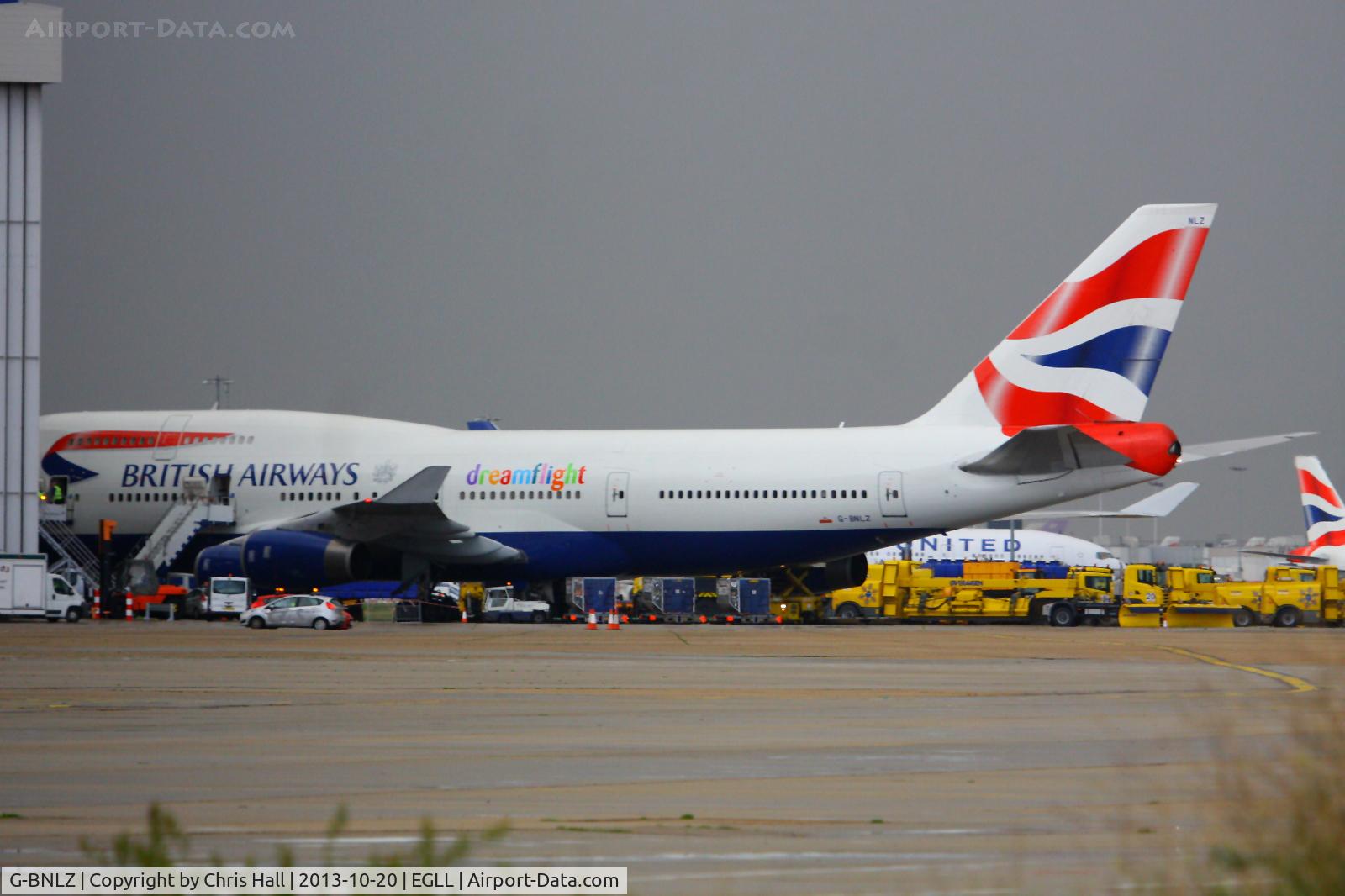 G-BNLZ, 1993 Boeing 747-436 C/N 27091, wearing 