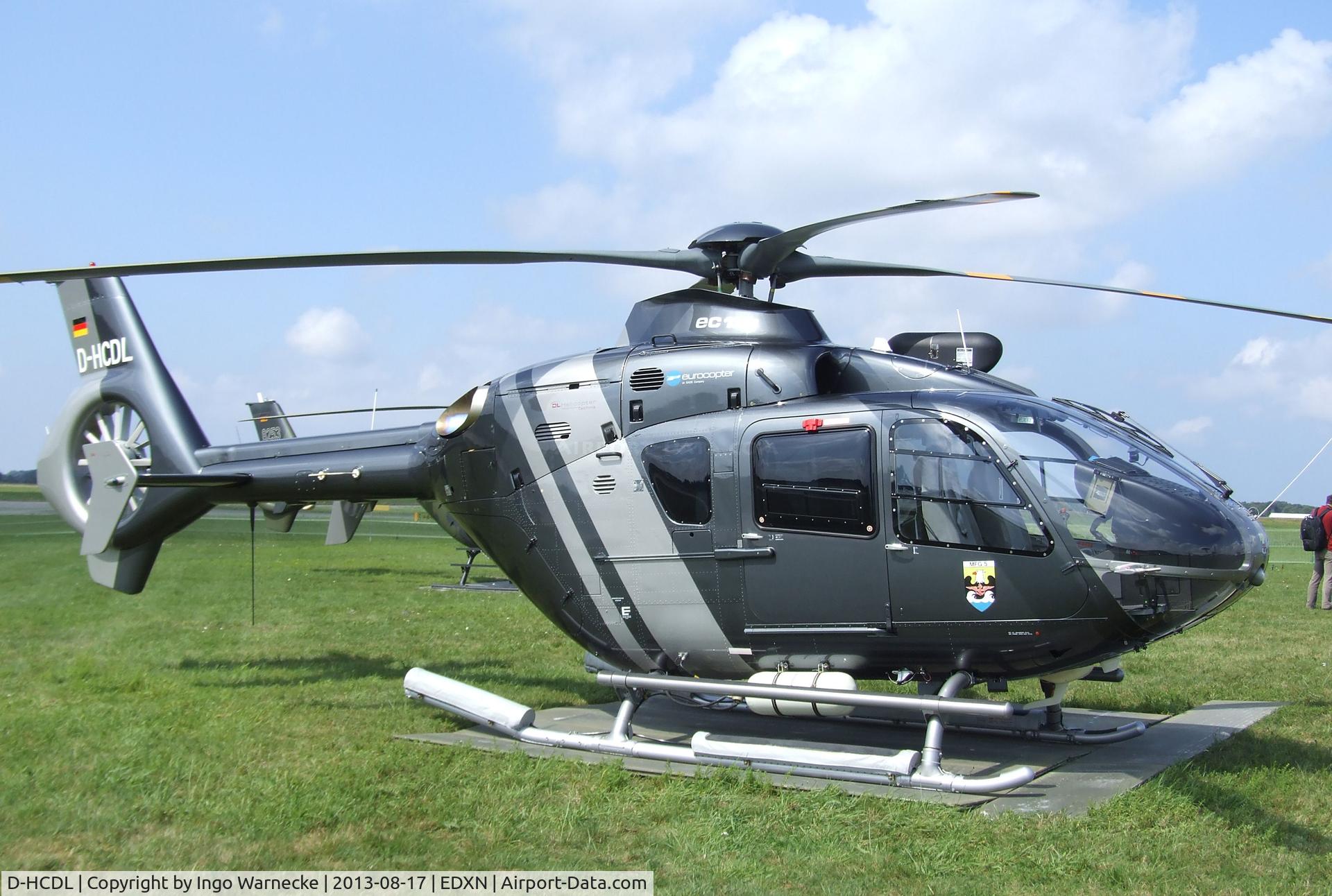 D-HCDL, Eurocopter EC-135P-2+ C/N 0700, Eurocopter EC135P2+ on lease for the German Navy for pilot training at the Spottersday of the Nordholz Airday 2013 celebrationg 100 Years of German Naval Aviation at Nordholz Naval Aviation Base