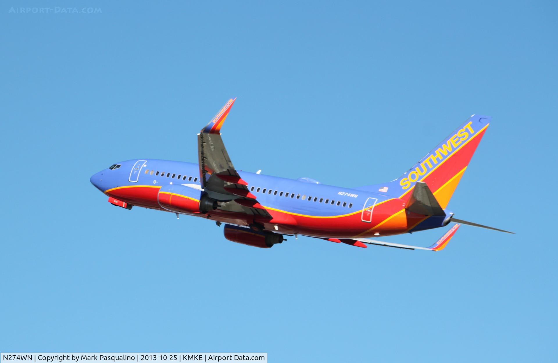 N274WN, 2007 Boeing 737-7H4 C/N 32529, Boeing 737-700