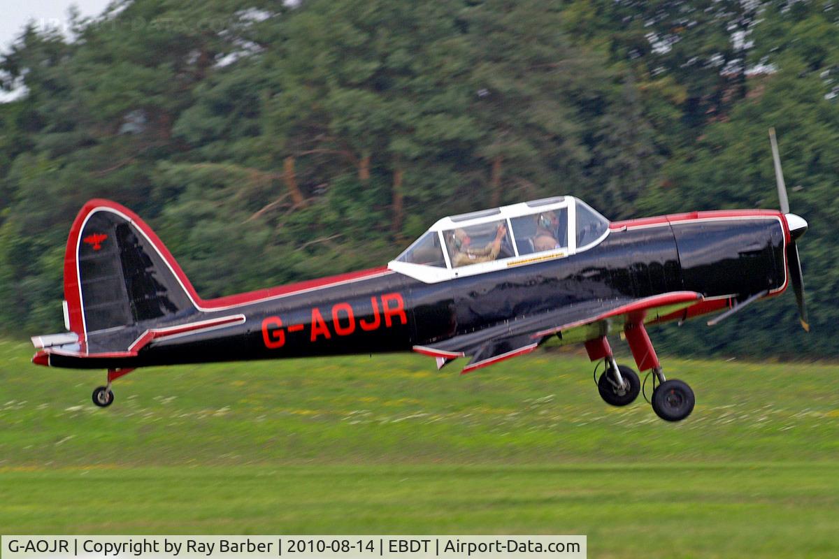 G-AOJR, 1950 De Havilland DHC-1 Chipmunk T.10 C/N C1/0205, DHC-1 Chipmunk 22 [C1/0205] Schaffen-Diest~OO 14/08/2010