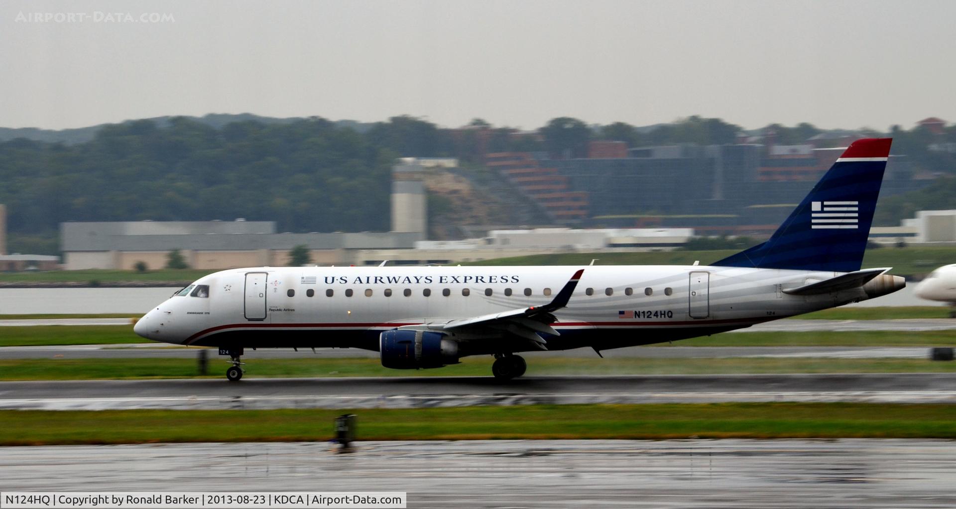 N124HQ, 2007 Embraer 175LR (ERJ-170-200LR) C/N 17000200, Landing roll Natioanl