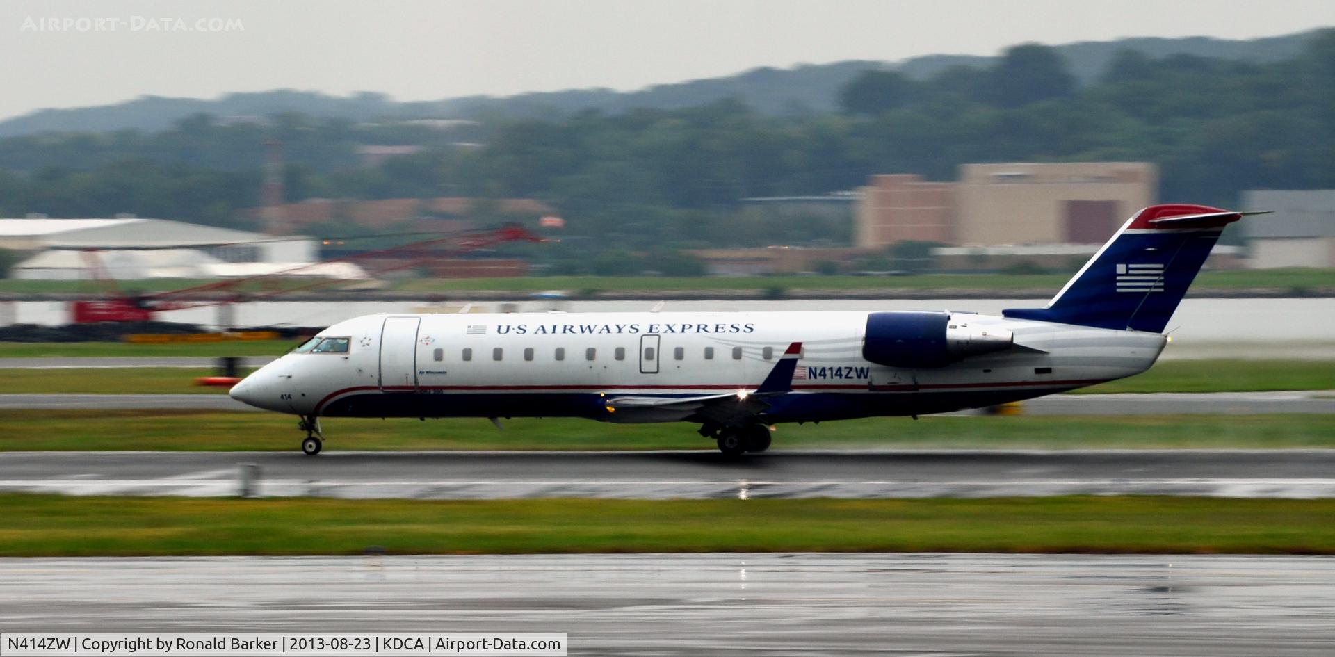 N414ZW, 2001 Bombardier CRJ-200LR (CL-600-2B19) C/N 7586, Takeoff National