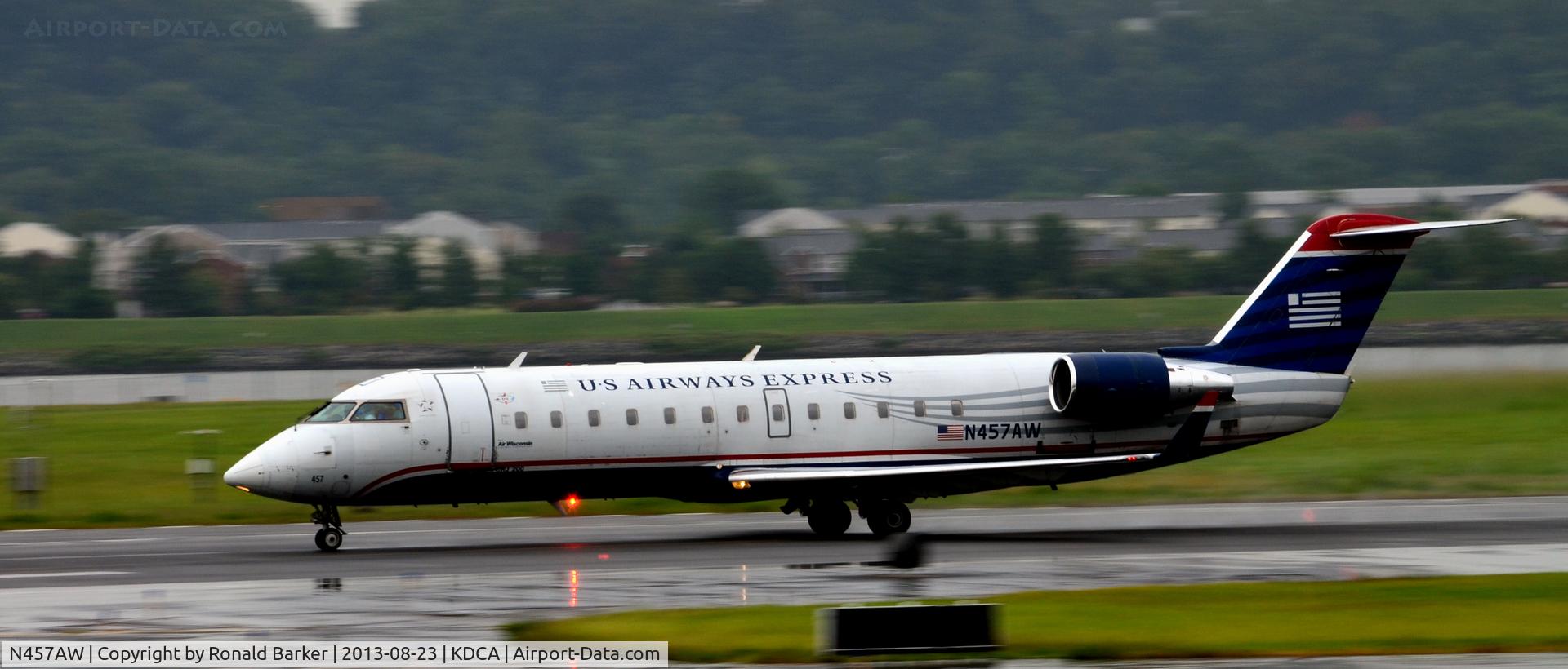 N457AW, 2003 Canadair CRJ-200LR (CL-600-2B19) C/N 7854, Takeoff roll National