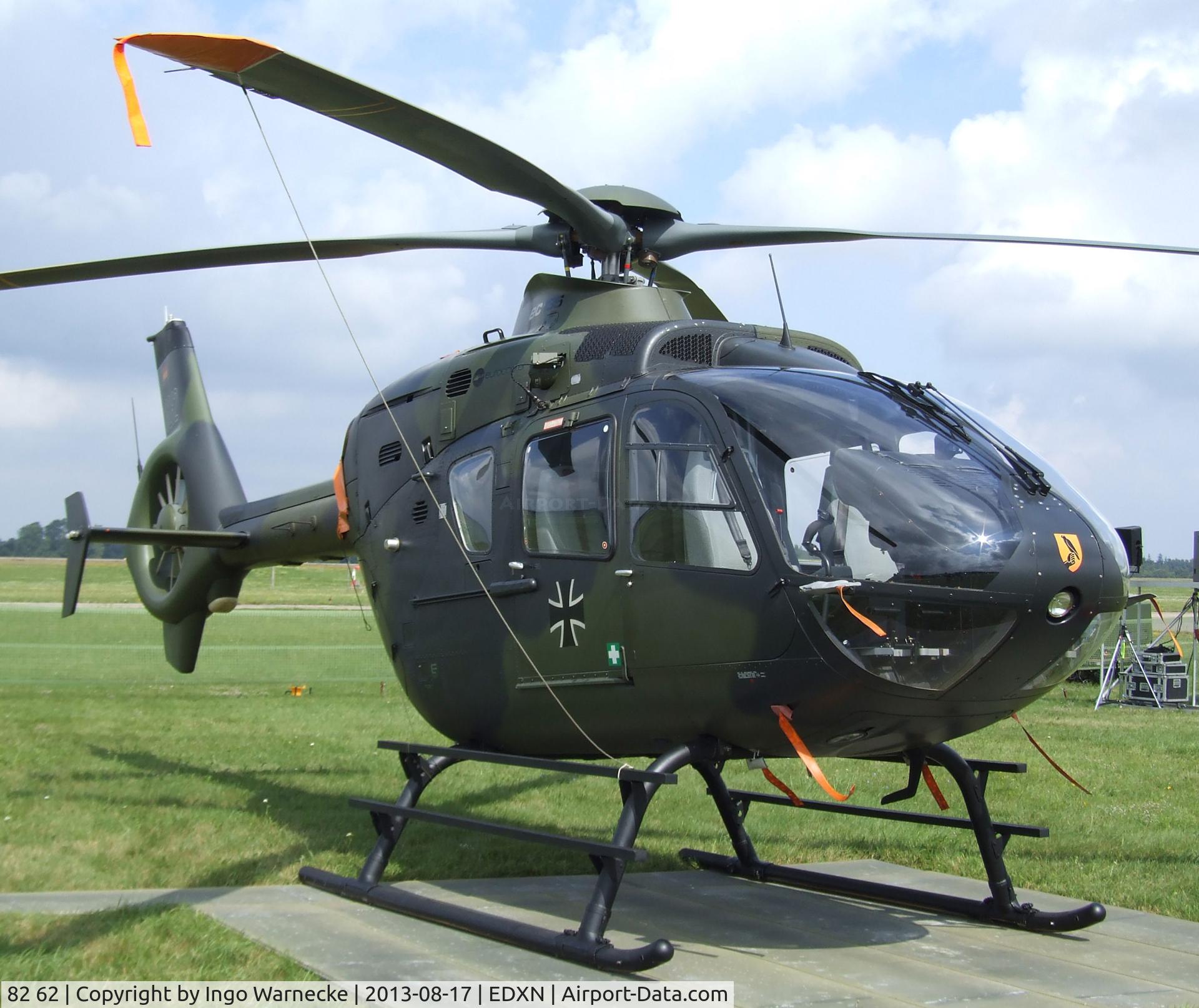 82 62, Eurocopter EC-135T-1 C/N 0114, Eurocopter EC135T-1 of the German Army (Heeresflieger) at the Spottersday of the Nordholz Airday 2013 celebrationg 100 Years of German Naval Aviation at Nordholz Naval Aviation Base