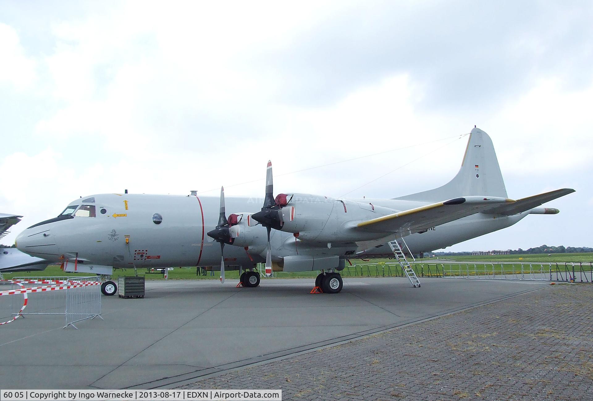 60 05, Lockheed P-3C Orion C/N 285E-5765, Lockheed P-3C Orion of the German Navy(Marineflieger) at the Spottersday of the Nordholz Airday 2013 celebrationg 100 Years of German Naval Aviation at Nordholz Naval Aviation Base