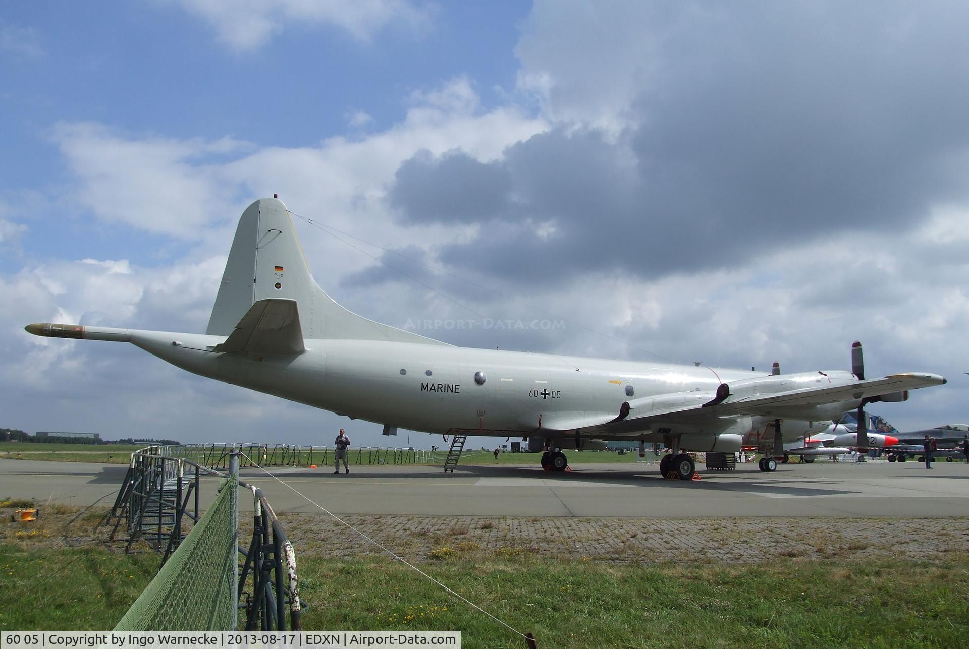 60 05, Lockheed P-3C Orion C/N 285E-5765, Lockheed P-3C Orion of the German Navy(Marineflieger) at the Spottersday of the Nordholz Airday 2013 celebrationg 100 Years of German Naval Aviation at Nordholz Naval Aviation Base