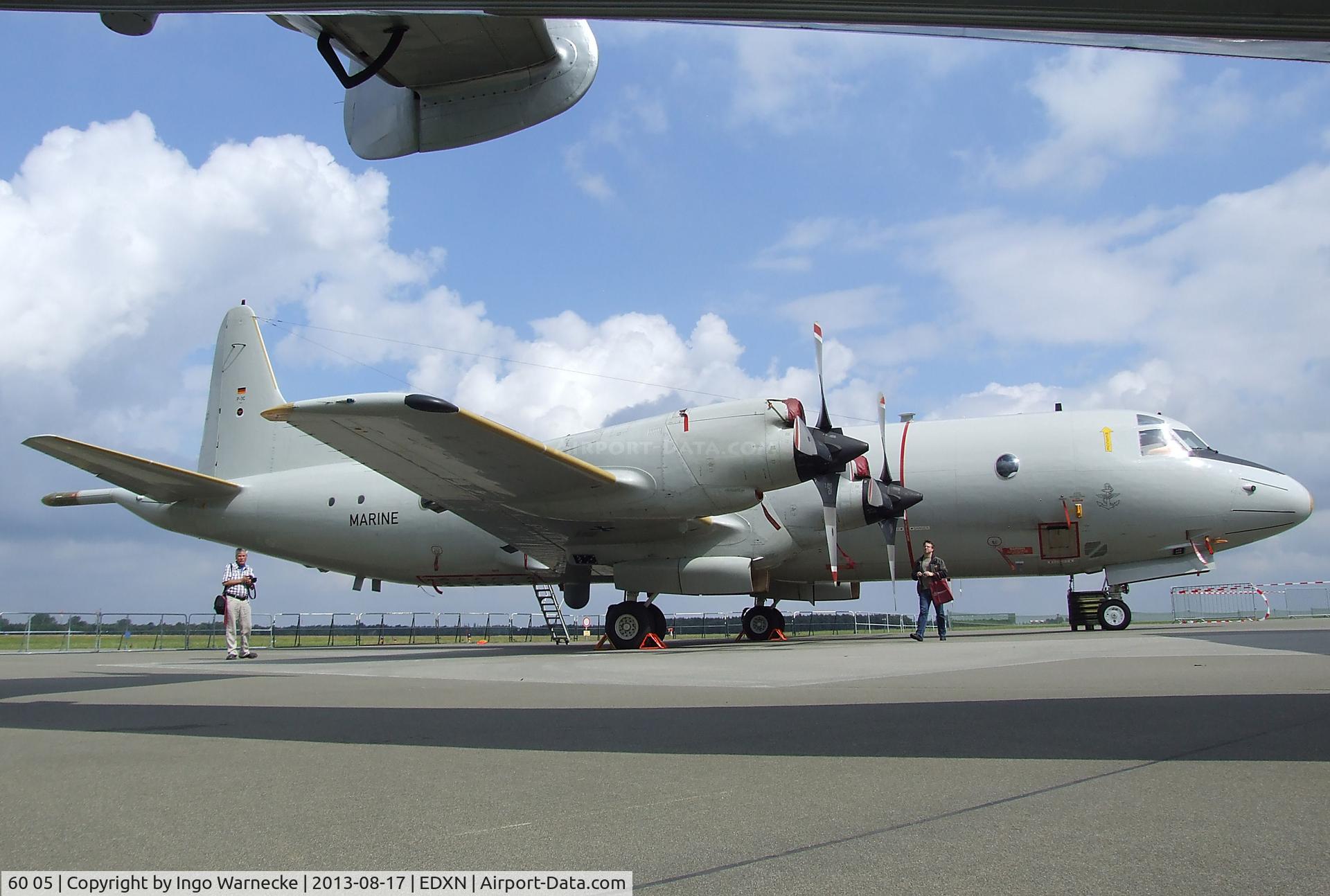 60 05, Lockheed P-3C Orion C/N 285E-5765, Lockheed P-3C Orion of the German Navy(Marineflieger) at the Spottersday of the Nordholz Airday 2013 celebrationg 100 Years of German Naval Aviation at Nordholz Naval Aviation Base