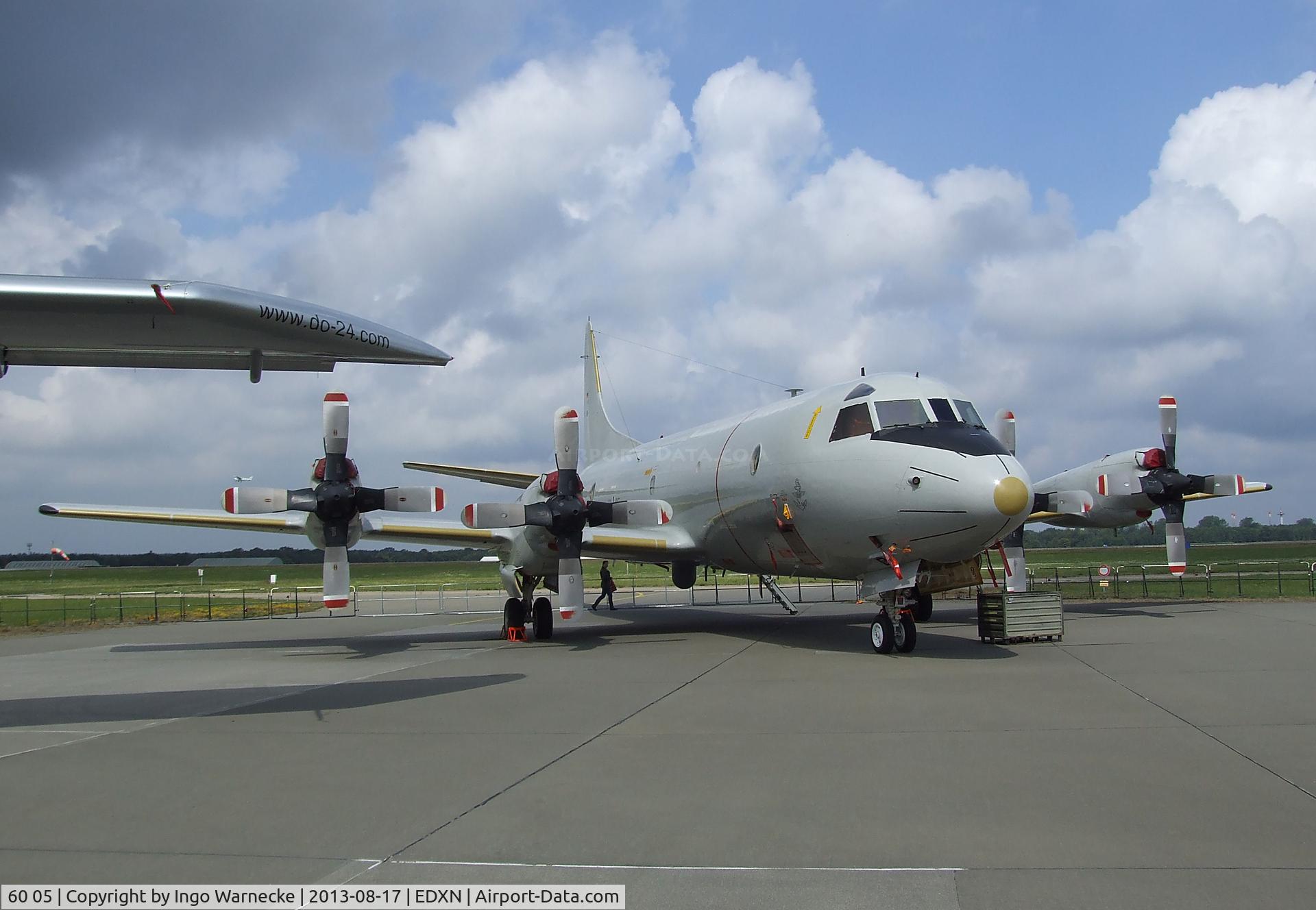 60 05, Lockheed P-3C Orion C/N 285E-5765, Lockheed P-3C Orion of the German Navy(Marineflieger) at the Spottersday of the Nordholz Airday 2013 celebrationg 100 Years of German Naval Aviation at Nordholz Naval Aviation Base