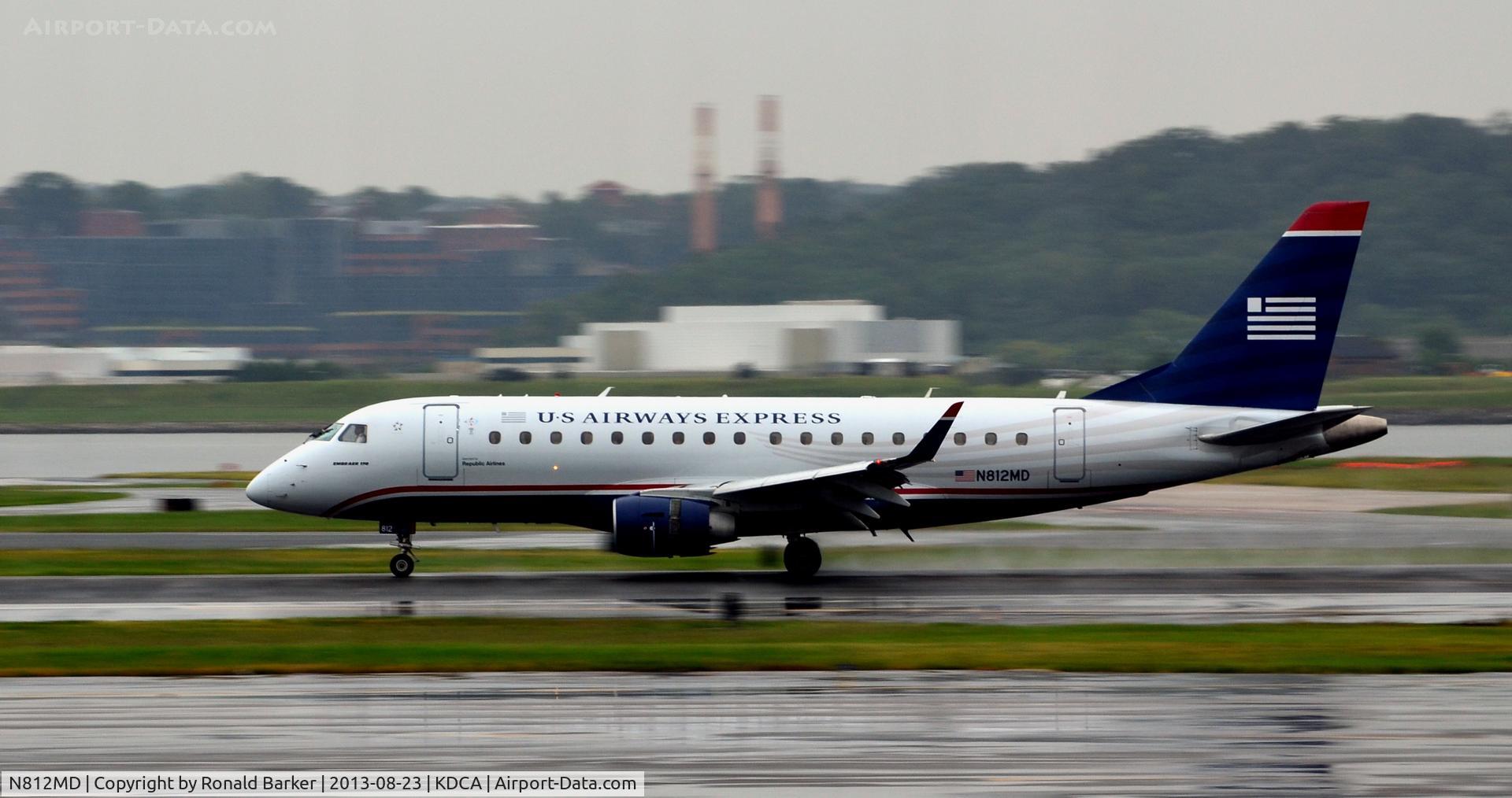 N812MD, 2004 Embraer 170SU (ERJ-170-100SU) C/N 17000030, Landing roll National