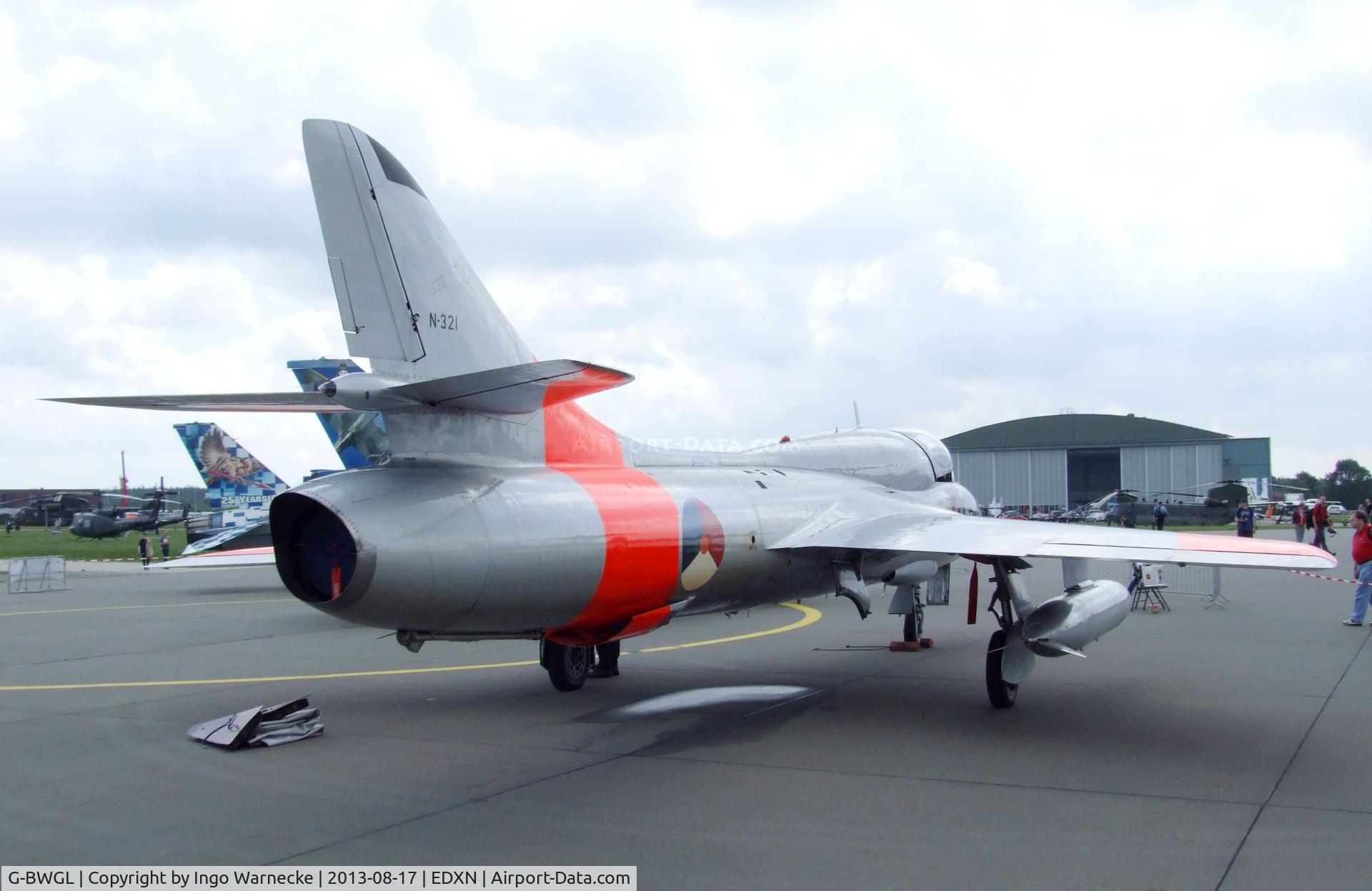 G-BWGL, 1959 Hawker Hunter T.8C C/N 41H/695946, Hawker Hunter T8C at the Spottersday of the Nordholz Airday 2013 celebrationg 100 Years of German Naval Aviation at Nordholz Naval Aviation Base