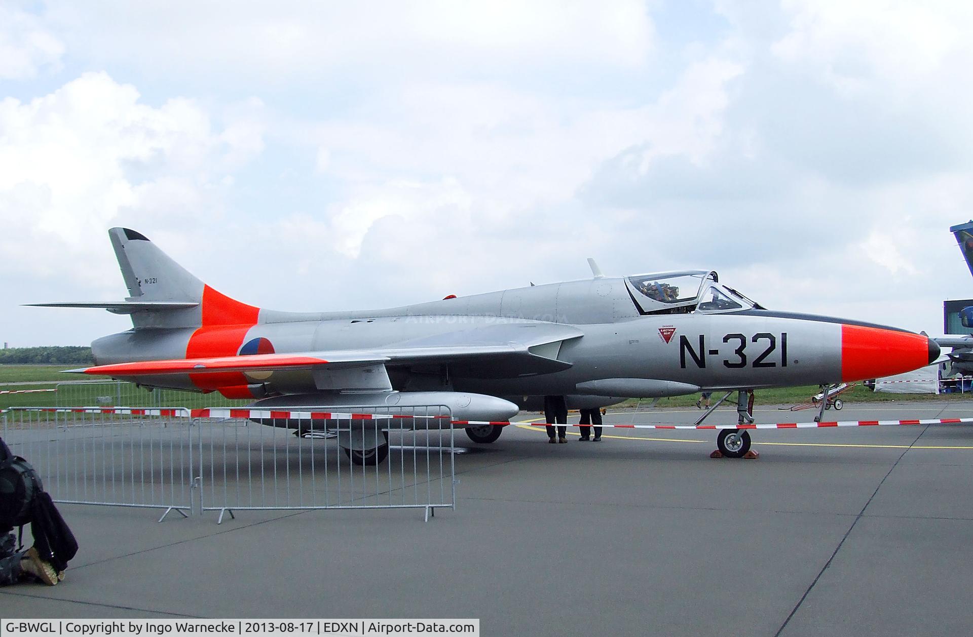 G-BWGL, 1959 Hawker Hunter T.8C C/N 41H/695946, Hawker Hunter T8C at the Spottersday of the Nordholz Airday 2013 celebrationg 100 Years of German Naval Aviation at Nordholz Naval Aviation Base