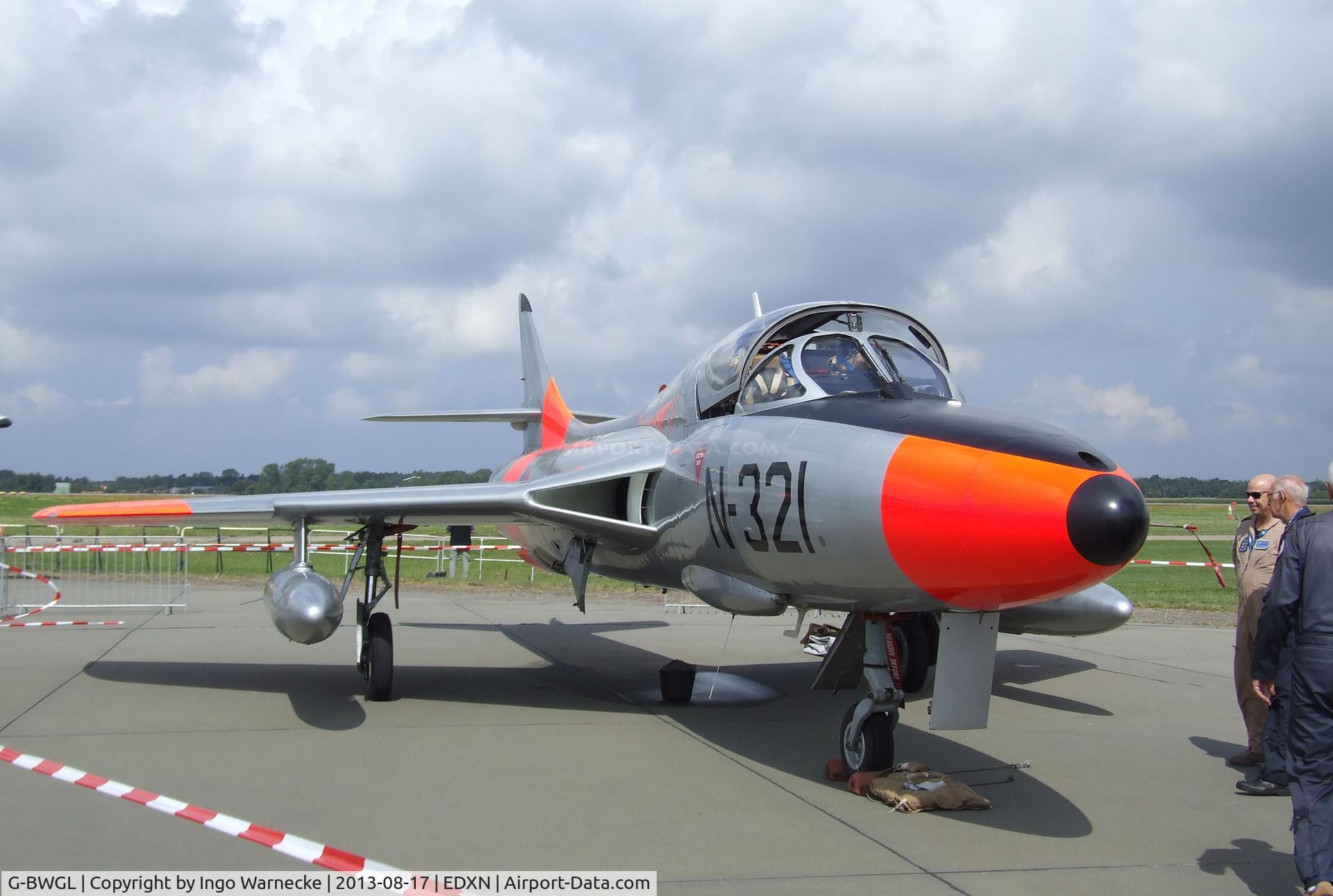 G-BWGL, 1959 Hawker Hunter T.8C C/N 41H/695946, Hawker Hunter T8C at the Spottersday of the Nordholz Airday 2013 celebrationg 100 Years of German Naval Aviation at Nordholz Naval Aviation Base