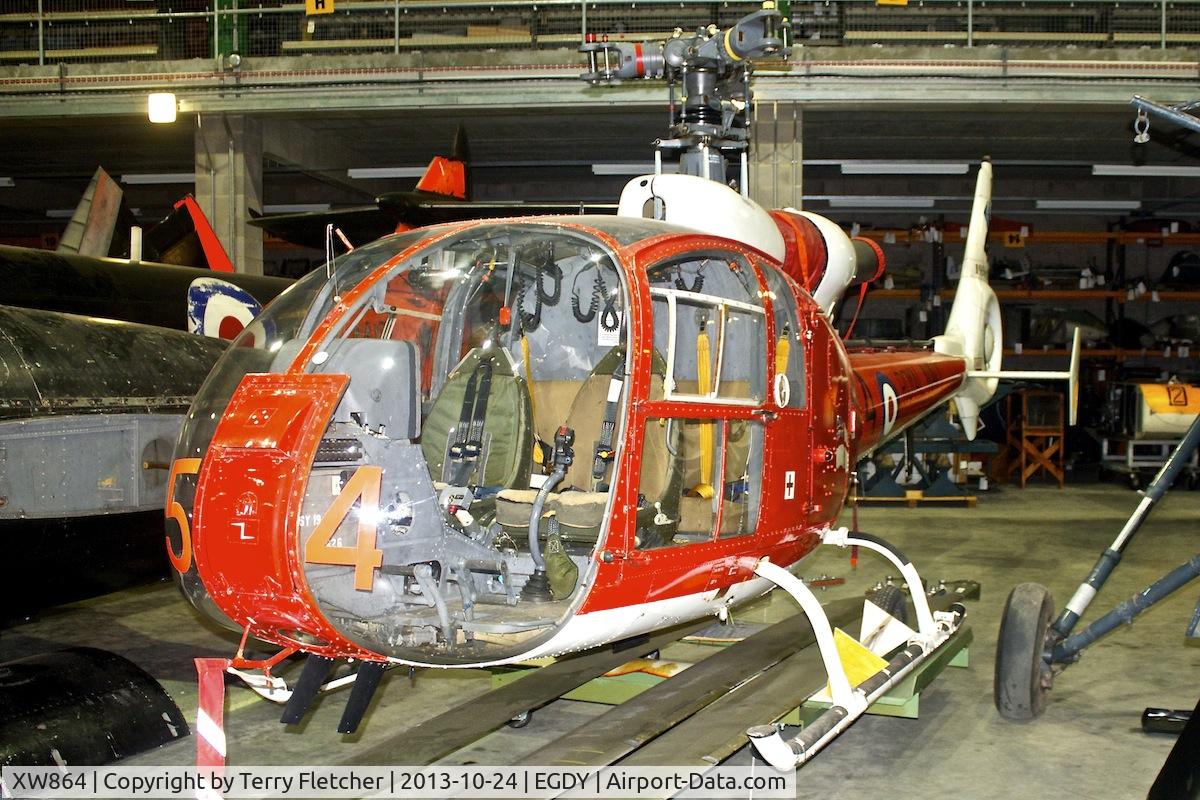 XW864, 1973 Westland SA-341C Gazelle HT2 C/N WA1116, Open Day at Cobham Hall , Fleet Air Arm Museum at Yeovilton
