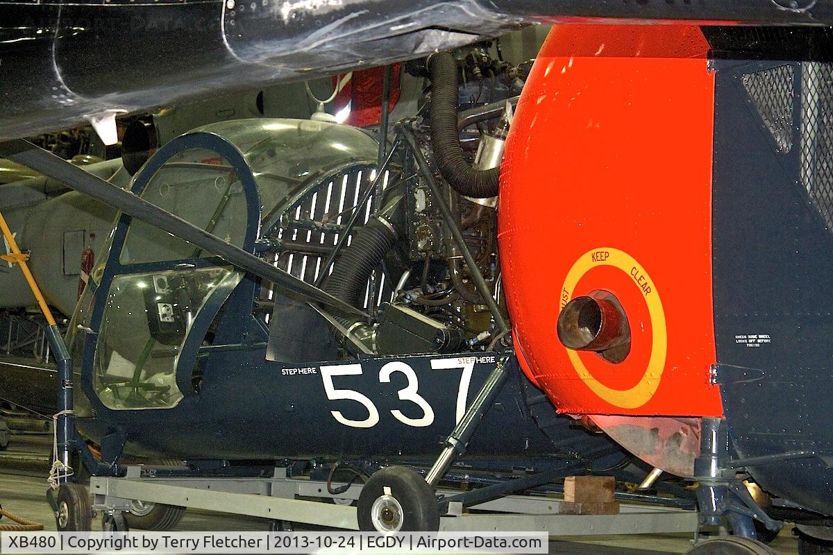 XB480, Hiller HT.1 C/N 540, Open Day at Cobham Hall , Fleet Air Arm Museum at Yeovilton