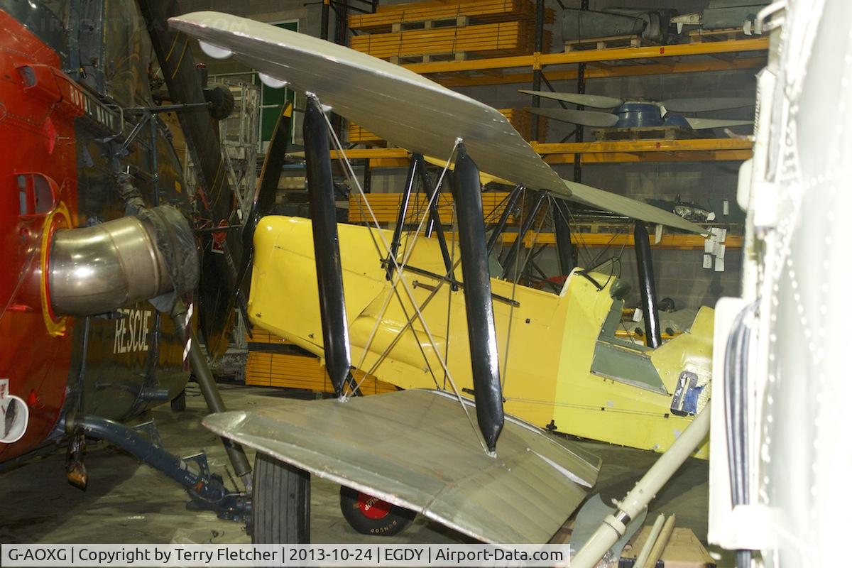 G-AOXG, De Havilland DH-82A Tiger Moth II C/N 83805, Open Day at Cobham Hall , Fleet Air Arm Museum at Yeovilton painted as G-ABUL