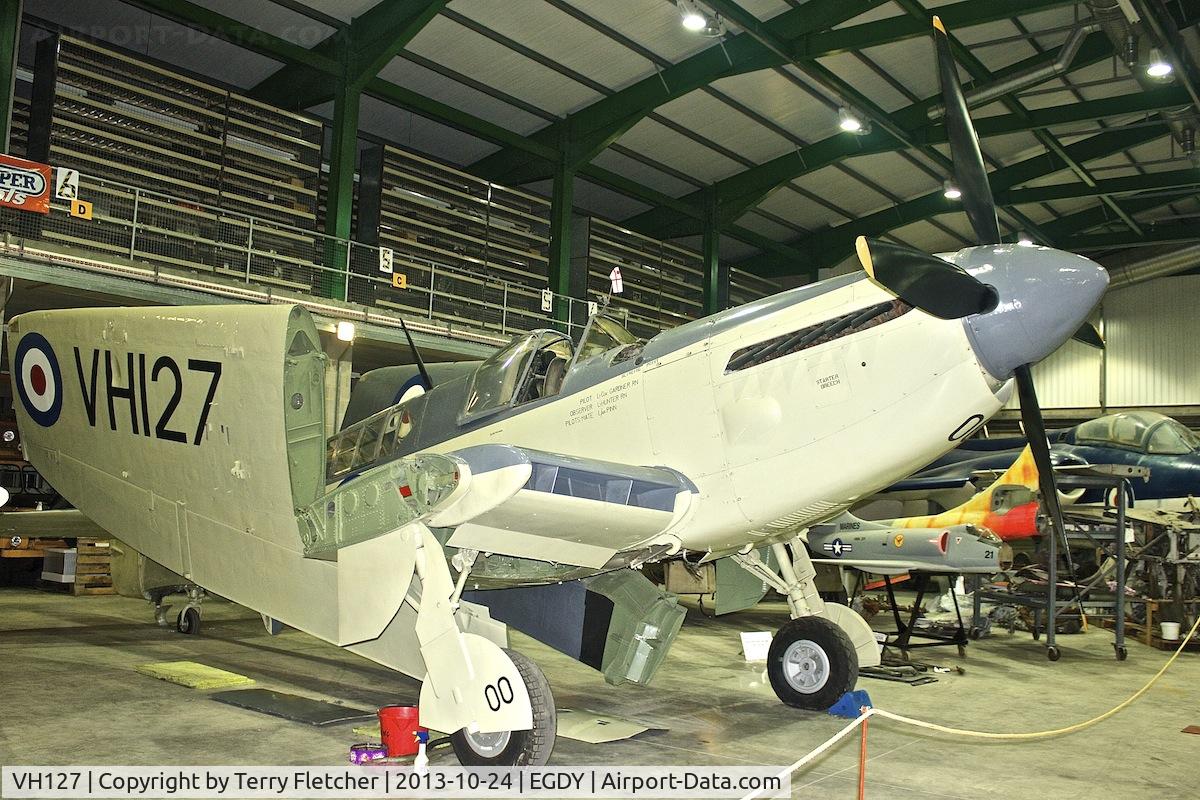 VH127, Fairey Firefly TT.4 C/N F.8026, Open Day at Cobham Hall , Fleet Air Arm Museum at Yeovilton