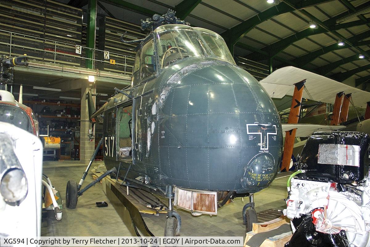 XG594, 1957 Westland Whirlwind HAS.7 C/N WA89, Open Day at Cobham Hall , Fleet Air Arm Museum at Yeovilton
