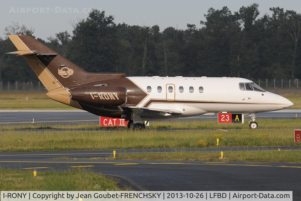 I-RONY, 2000 Raytheon Hawker 800XP C/N 258506, Alba Servizi Aerotrasporti 262 from CIA to parking Kilo 1