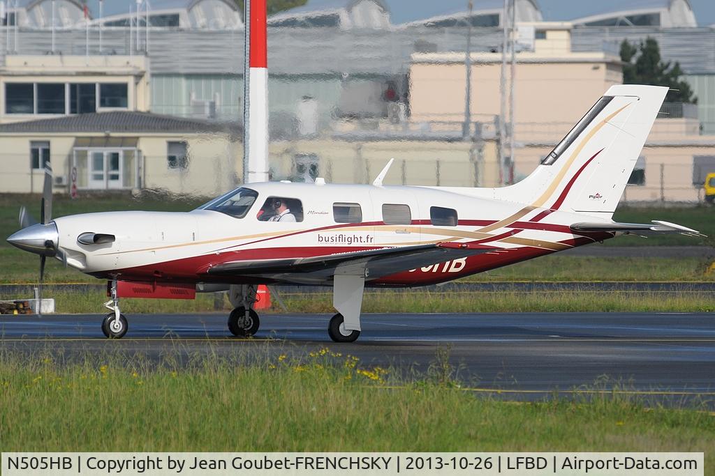 N505HB, 2007 Piper PA-46-500TP Malibu Meridian C/N 4697314, Busiflight