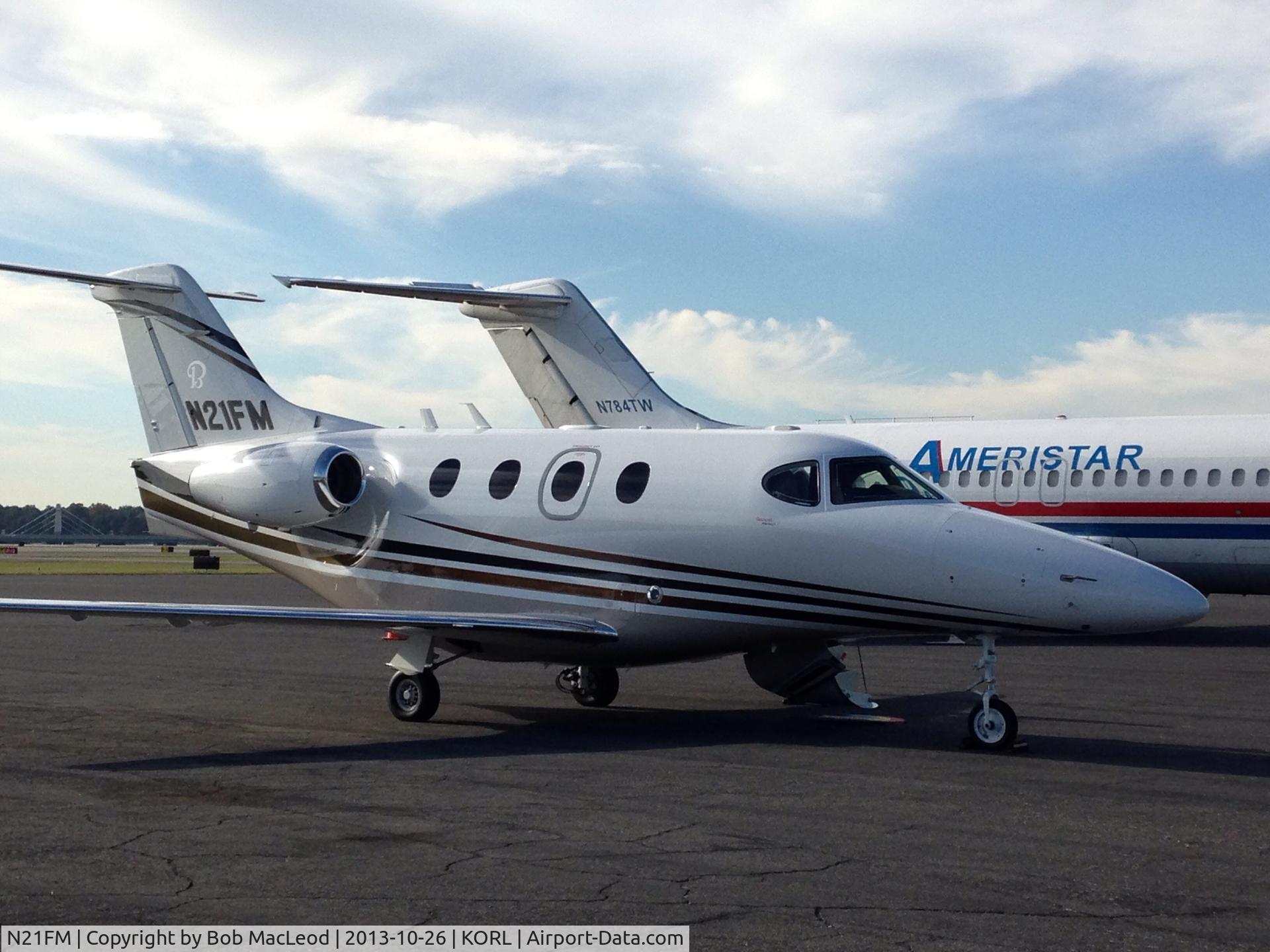 N21FM, Hawker Beechcraft Corp 390 C/N RB-273, At Orlando Executive Airport.