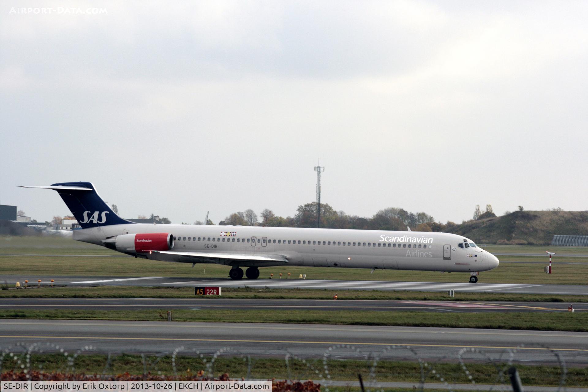 SE-DIR, 1991 McDonnell Douglas MD-82 (DC-9-82) C/N 53004, On the very last day of SAS MD-80 operation, SE-DIR is taking off on a charter flight to OSL. After arrivel in OSL it has been retired.