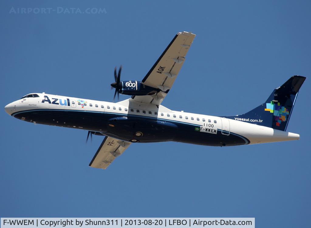 F-WWEM, 2013 ATR 72-600 C/N 1100, C/n 1100 - To be PR-AQK